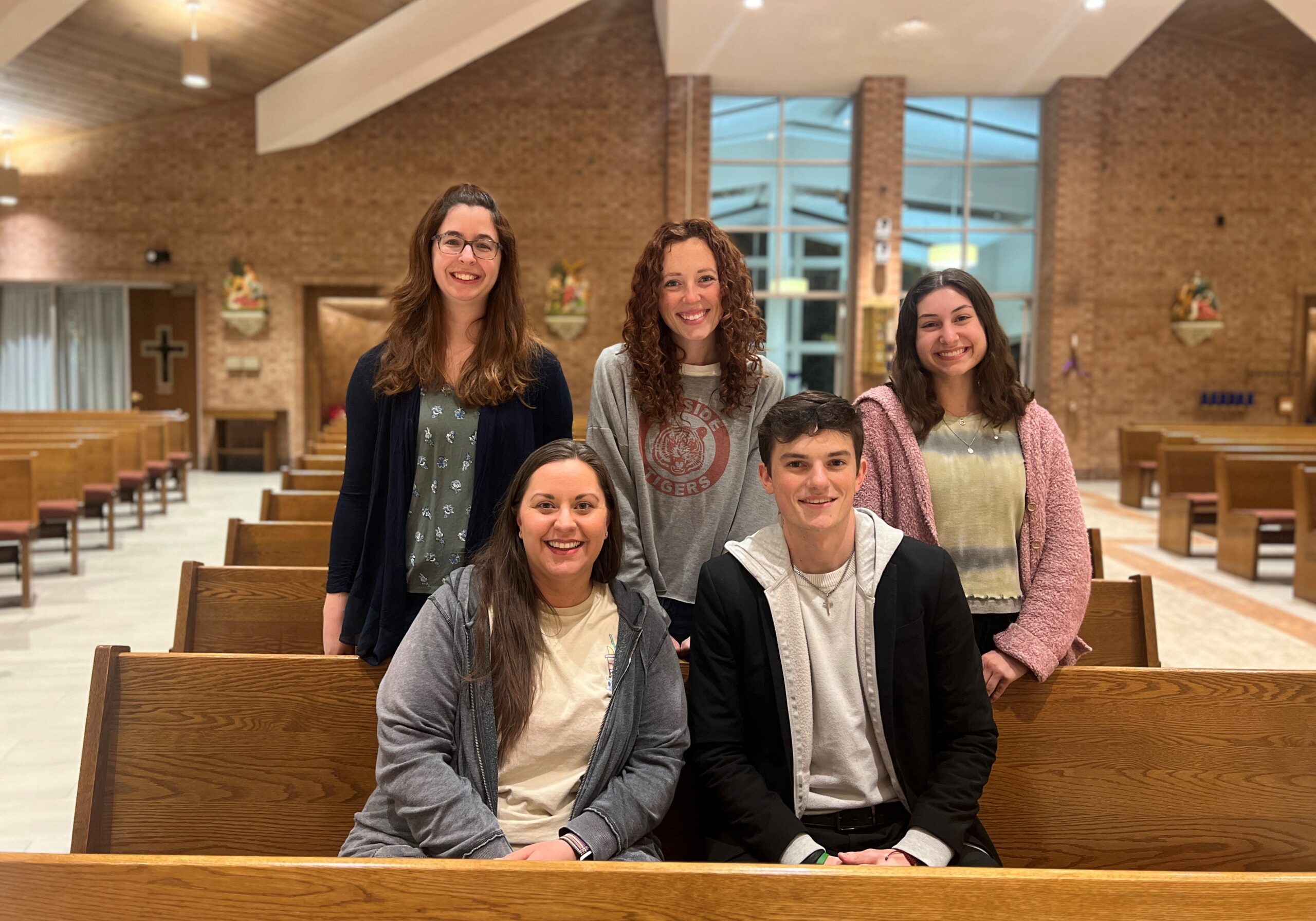 VBS team Standing L to R Rachel MacDonald, Elizabeth Gonzalez, Alissa Van Dress,seated Joy Rivera, Josh Gonzalez