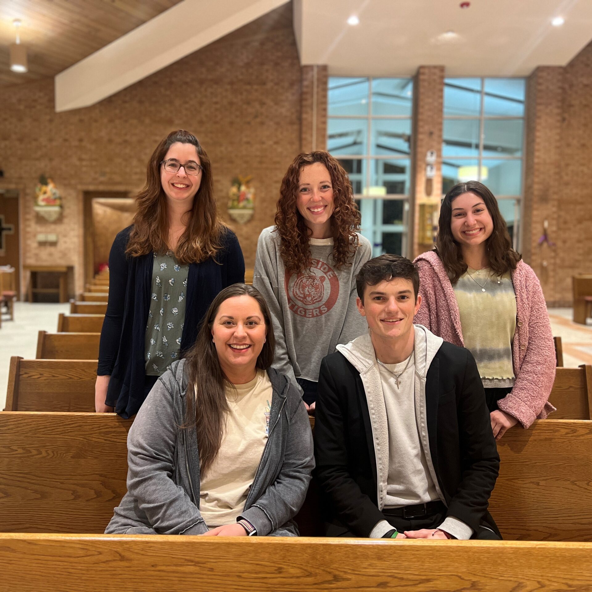 VBS team Standing L to R Rachel MacDonald, Elizabeth Gonzalez, Alissa Van Dress,seated Joy Rivera, Josh Gonzalez